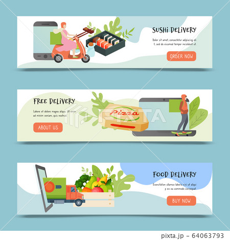 Food Delivery Banner Stock Photos - 54,786 Images