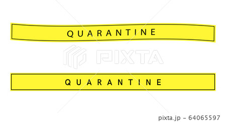Yellow Quarantine tapes. Yellow Quarantine tapes. 64065597