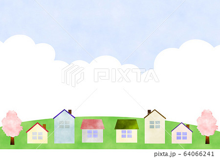 街並み 風景 イラスト 街並み 風景 イラスト 64066241