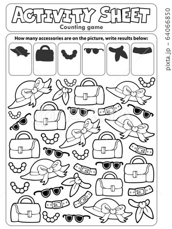 Activity sheet counting game 4 64066850