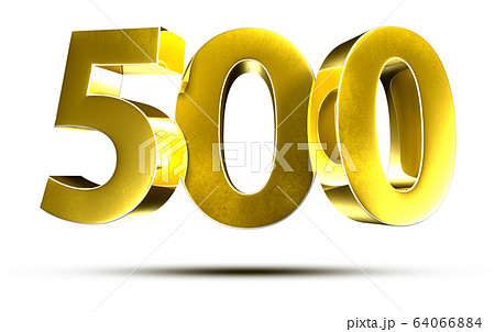 Numbers 500 3d. 64066884