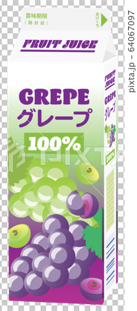 グレープジュースの1Lのパック 64067097
