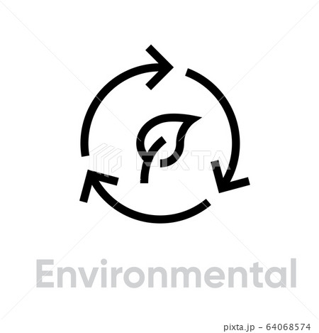 Environmental icon. Editable Vector Stroke. 64068574