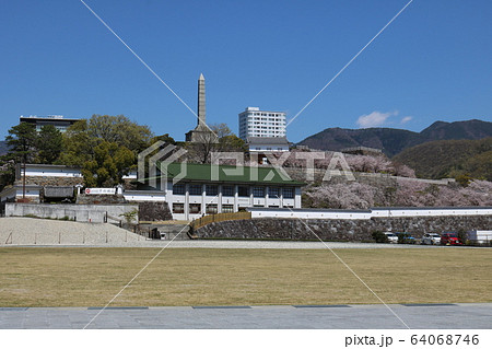 ■ 甲府城 ■ 舞鶴城公園 ■ 快晴 ■ 山梨県 ■ 桜満開 64068746