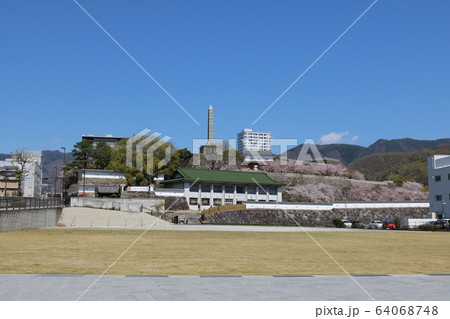 ■ 甲府城 ■ 舞鶴城公園 ■ 快晴 ■ 山梨県 ■ 桜満開 64068748