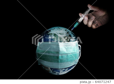 save the earth wearing medical mask to protect save the earth wearing medical mask to protect 64071247