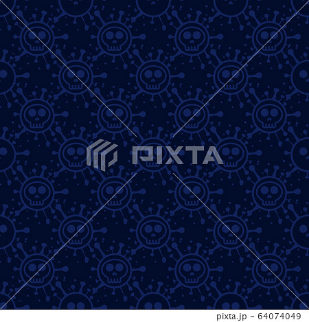 Vector seamless pattern bacteria nCoV. deadly...のイラスト素材 [64074049] - PIXTA