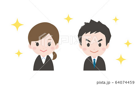 新入社員(キラキラ) 新入社員(キラキラ) 64074459