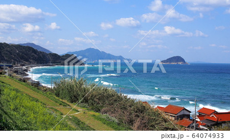 山陰本線宇田郷駅付近の景色 山陰本線宇田郷駅付近の景色 64074933