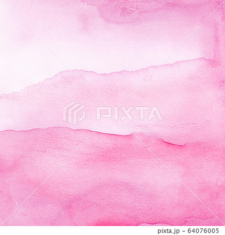 ピンクのグラデーションの水彩のイラスト素材