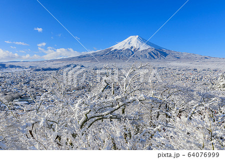 山梨_厳冬の絶景富士山 山梨_厳冬の絶景富士山 64076999
