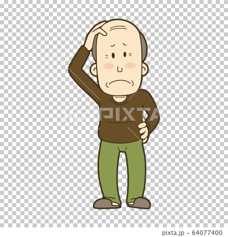 老人感到不安 64077400