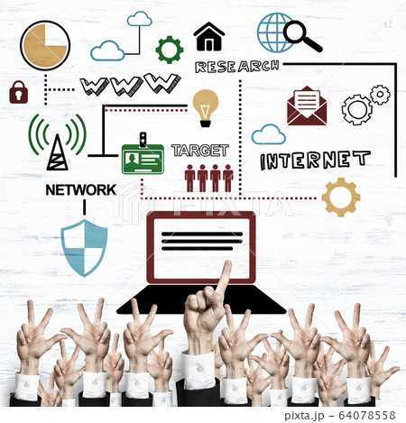 Business and teamwork concept Business and teamwork concept 64078558