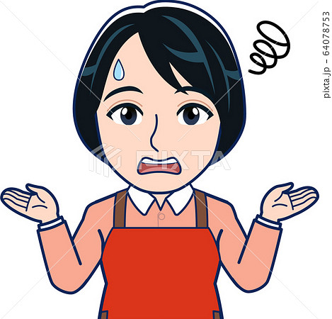 ショートカットの主婦 64078753