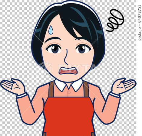 ショートカットの主婦 64078753