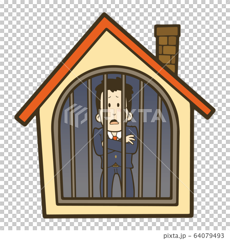 Businessman who is restricted from going out Businessman who is restricted from going out 64079493