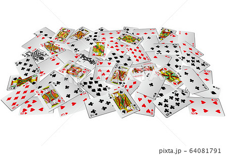 トランプ全部ランダム立体 64081791