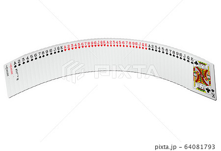 トランプ全部一列立体 トランプ全部一列立体 64081793
