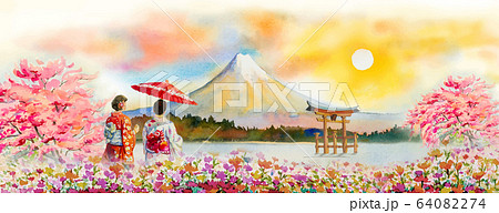 Travel Mount Fuji of Japan - Famous landmarks of Travel Mount Fuji of Japan - Famous landmarks of 64082274