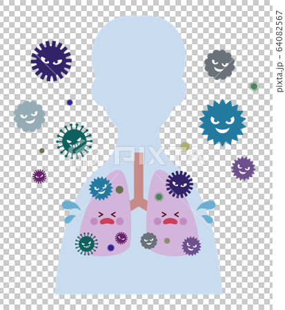 Virus-infected lung male Virus-infected lung male 64082567
