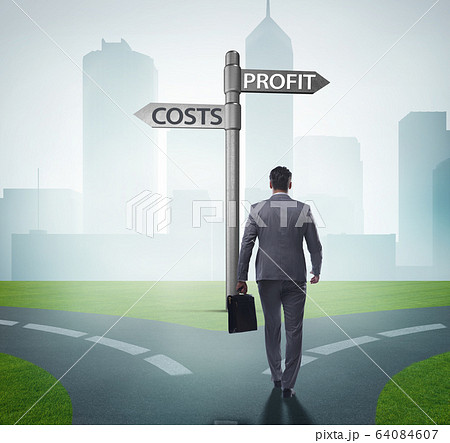 Businessman in difficult choice concept Businessman in difficult choice concept 64084607