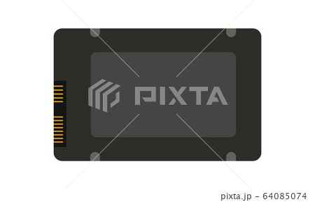 Ssd line icon electronic and device vector image Ssd line icon electronic and device vector image 64085074