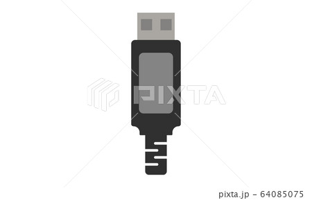 USB cable icon simple style vector image	 64085075