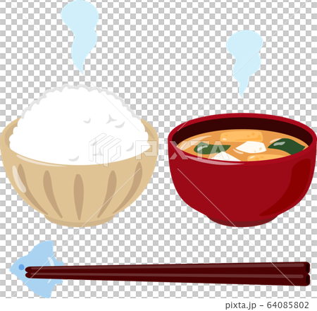 米飯和味噌湯 米飯和味噌湯 64085802