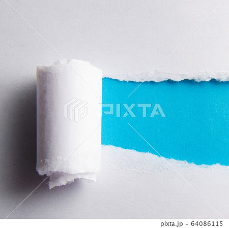 Torn paper with blank space for your message 64086115