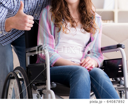 Young family taking care of each other 64087892