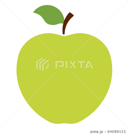 Apple Icon Green Apple Logo Isolated On Whiteのイラスト素材