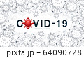COVID-19 Virus. Coronavirus disease. Virus background wallpaper. Vector Illustration. 64090728