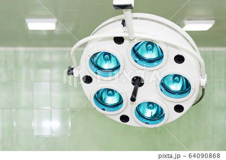 Equipment and medical devices in modern operating room. Surgical room modern equipment in the hospital. Equipment and medical devices in modern operating room. Surgical room modern equipment in the hospital. 64090868