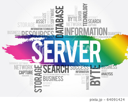 SERVER word cloud collage SERVER word cloud collage 64091424