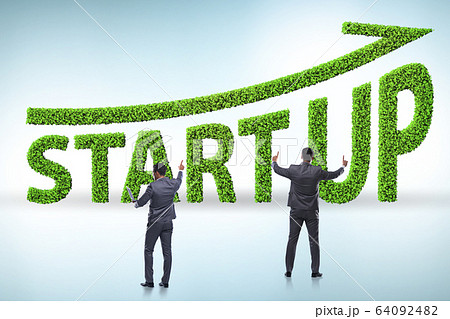Concept of green start-up and venture capital 64092482