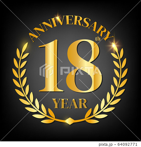 18th golden anniversary logo 18th golden anniversary logo 64092771