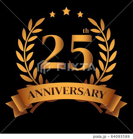 25th Anniversary Gold Stock Vector Illustration and Royalty Free 25th  Anniversary Gold Clipart