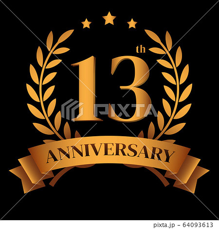 13th golden anniversary logo 64093613