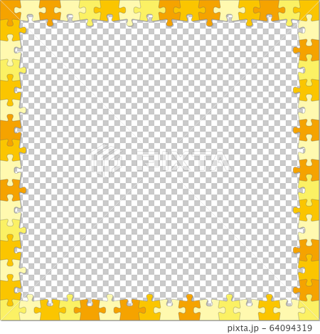 Jigsaw puzzle style frame frame square Jigsaw puzzle style frame frame square 64094319