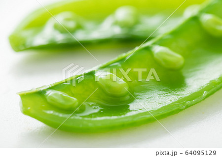 春野菜のスナップエンドウのイメージ写真 64095129