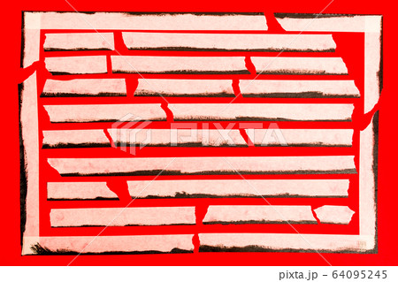 close up of an adhesive tape on red background 64095245