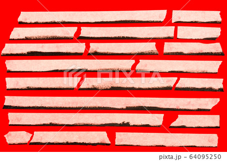 close up of an adhesive tape on red background close up of an adhesive tape on red background 64095250