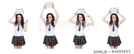 Young student isolated on the white background 64095655