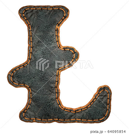 Symbol litecoin made of leather. 3D render font with skin texture isolated on white background. Symbol litecoin made of leather. 3D render font with skin texture isolated on white background. 64095854