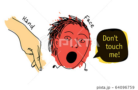 Doodles dont touch me hand face hygiene prohibition Doodles dont touch me hand face hygiene prohibition 64096759