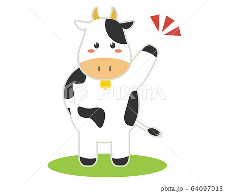 牛　イラスト　 64097013