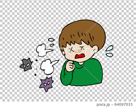 一個咳嗽並傳播病毒的人 一個咳嗽並傳播病毒的人 64097033