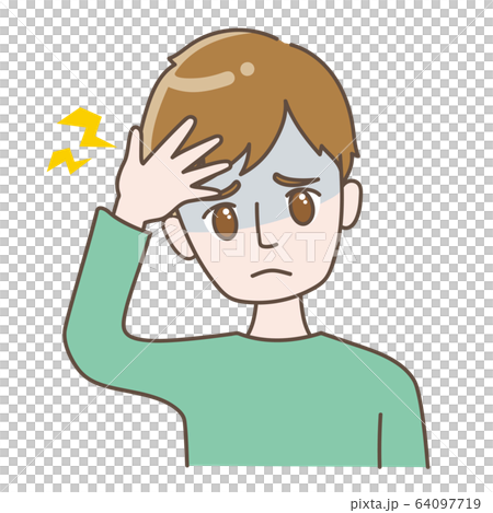 A man with a headache A man with a headache 64097719