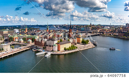 Panorama of Gamla Stan in Stockholm, Sweden Panorama of Gamla Stan in Stockholm, Sweden 64097758