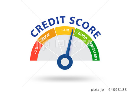 Credit score concept - 3d rendering Credit score concept - 3d rendering 64098188